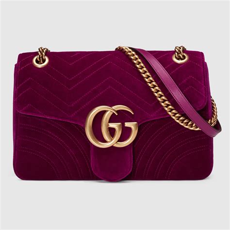 gg velvet bag replica|How to Authenticate the Gucci Marmont Handbag.